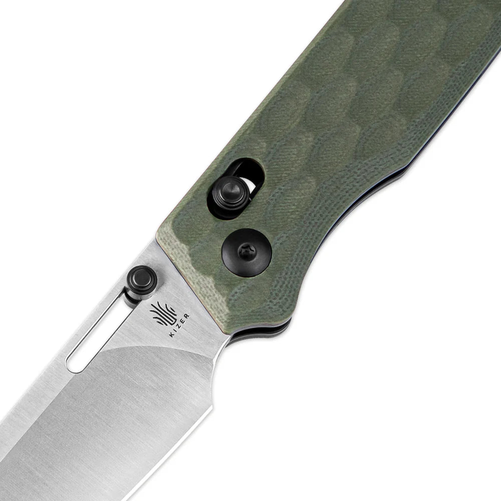 KIZER Task Satin Blade OD G10 & Clutch Lock 3.04"