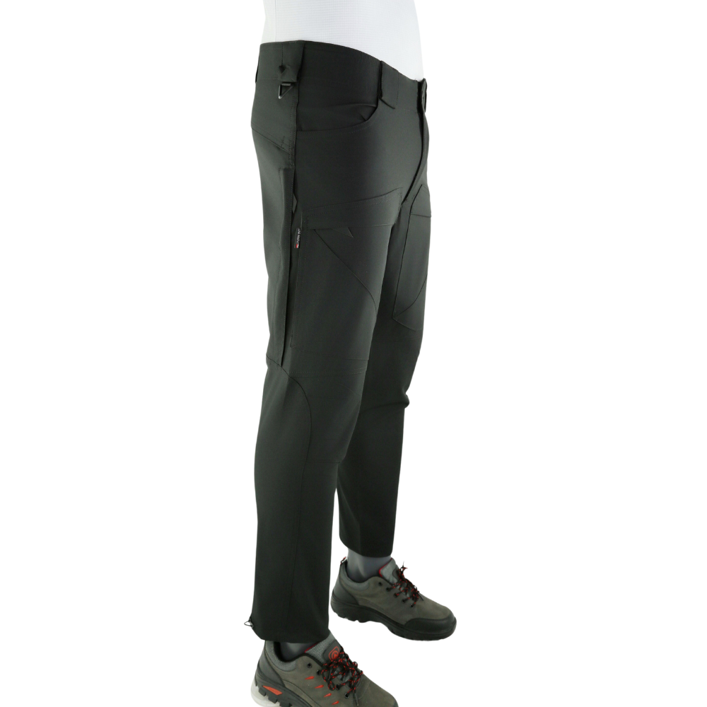 KongurTagh 81029 Cargo Multi-Pocket Pants - Black