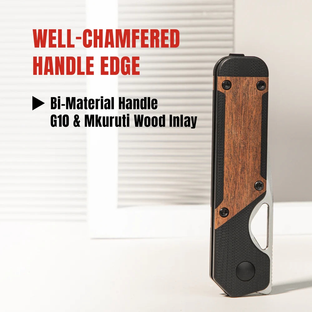 KIZER Militaw Nitro-V Blade Black G10 Mkuruti/Steel Liner 2.81"