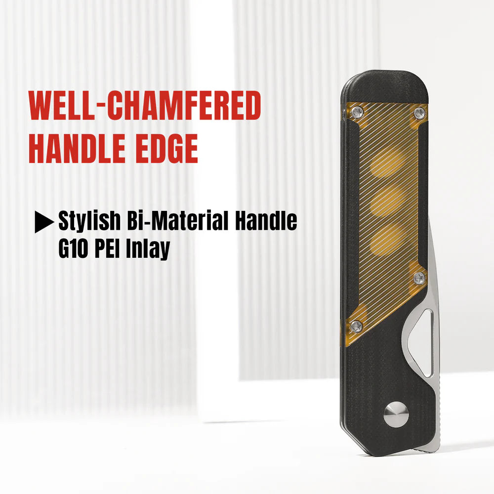 KIZER Militaw 154cm Blade Black G10 Pei/Steel Liner 3.36"