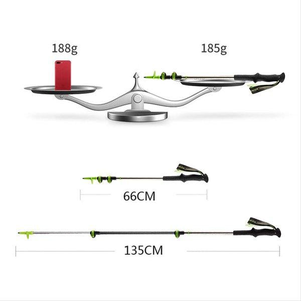 Naturehike Hoar Carbon Aluminum Outer Lock Trekking pole 66-135cm