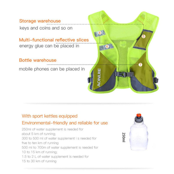 AONIJIE Reflective Running Vest - E884