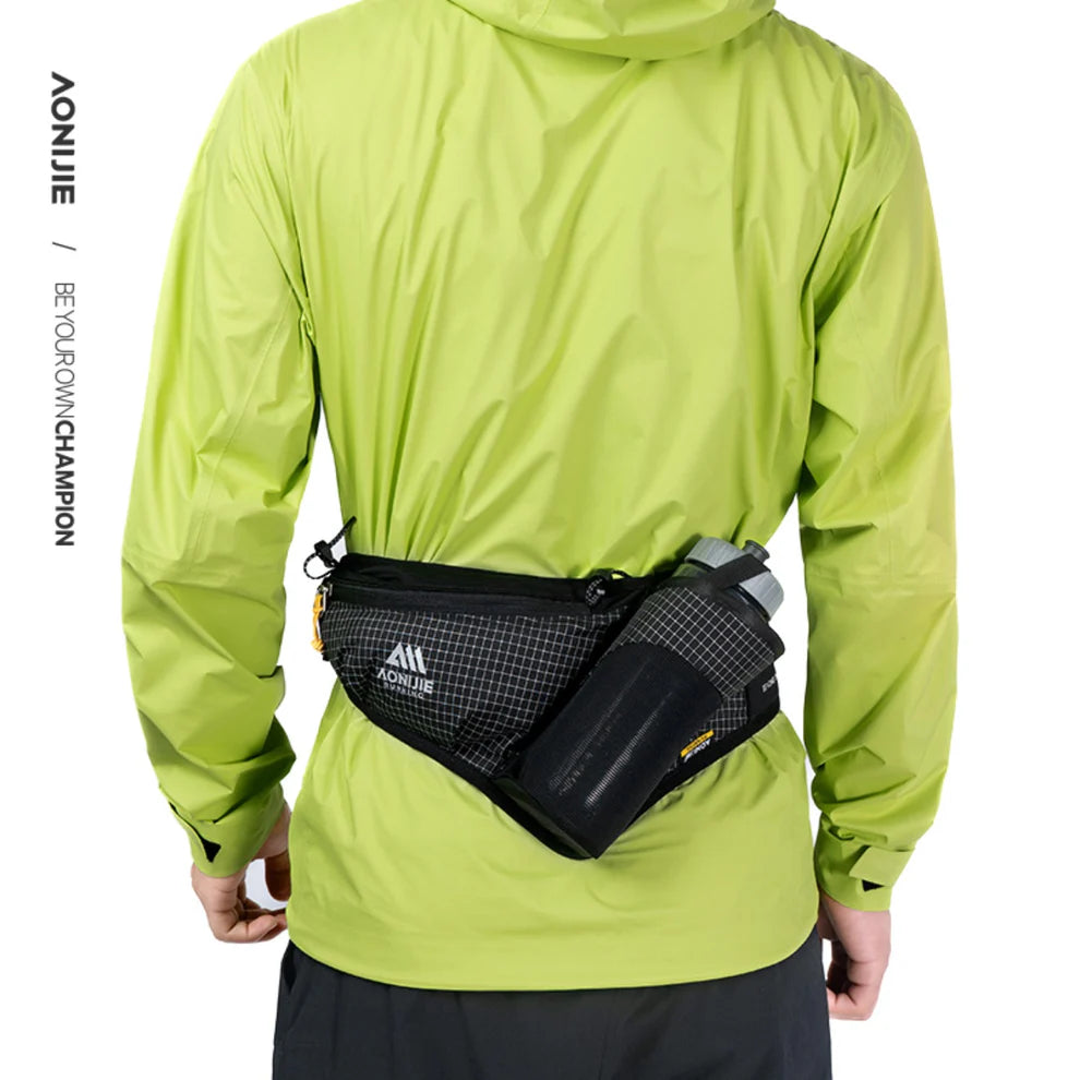 AONIJIE Waterproof Waist Messenger Bag Black- FH2501