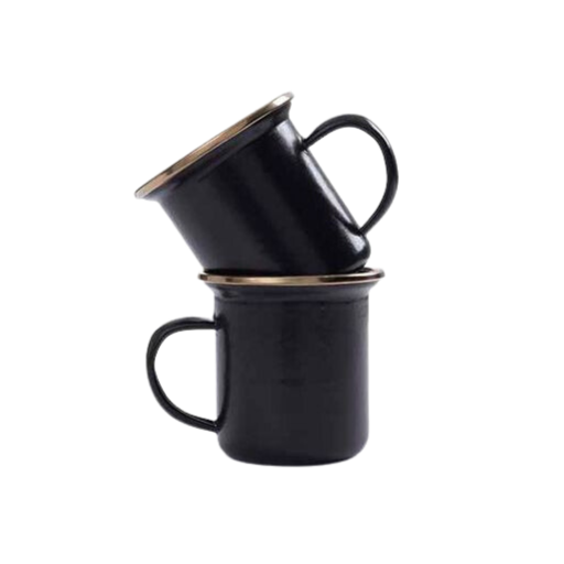 BAREBONES Enamel Espresso Cups 2PK