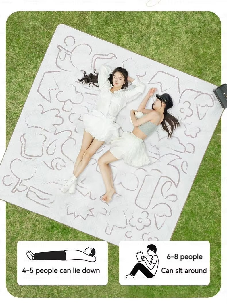 Blackdog Ultrasonic Aluminum Film Picnic Mat BD Flowers