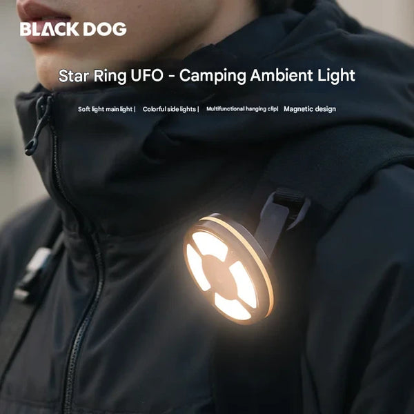 Blackdog Star Ring Flying Saucer Camping Ambiance Lamp