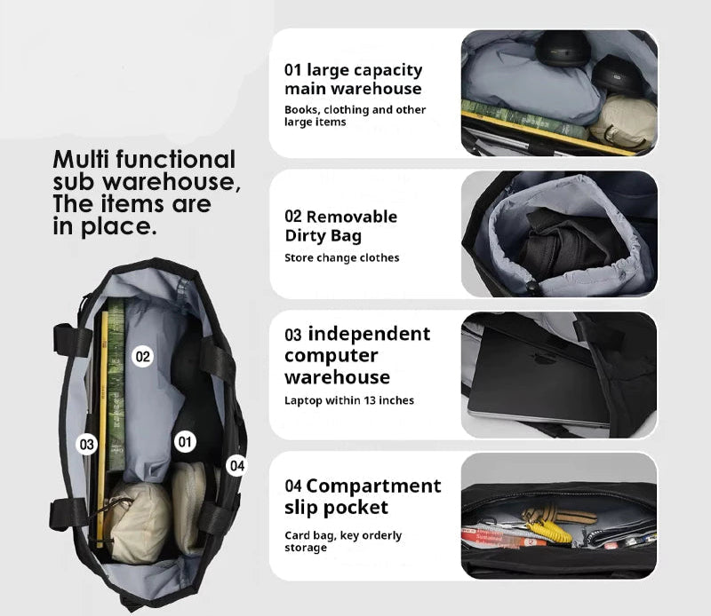 Naturehike Oxygen 2-in-1 Roll-top Crossbody Bag