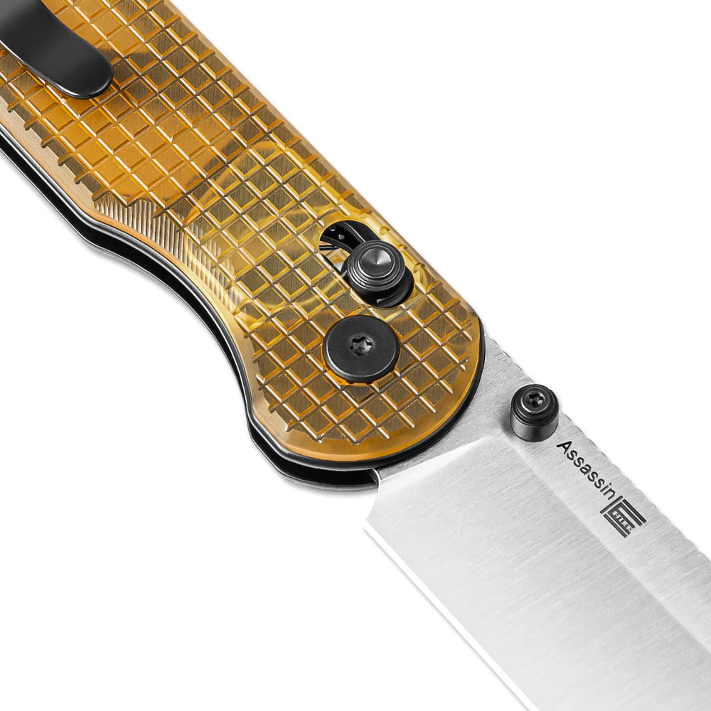 KIZER Assassin NItro-V Blade Satin Pei & Clutch Lock 2.99"