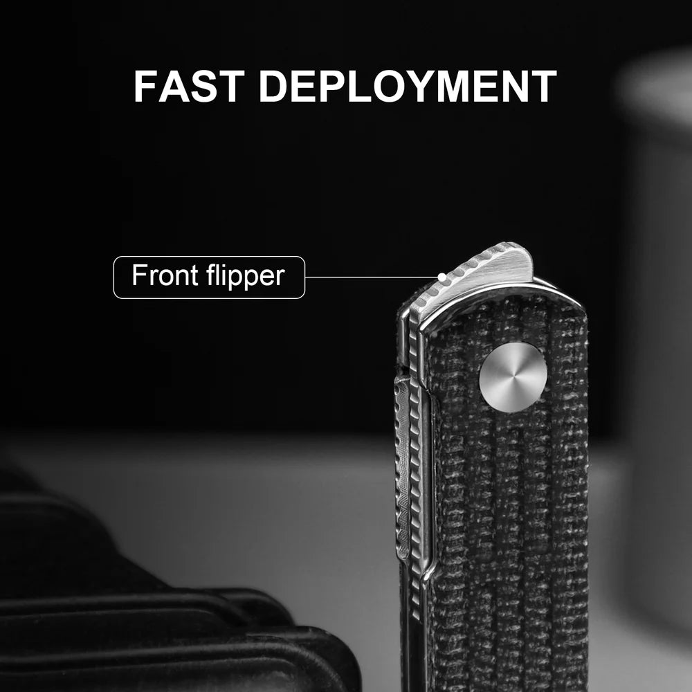 KIZER Bamboo Nitro-V Blade Micarta Handle Liner Lock 2.99"