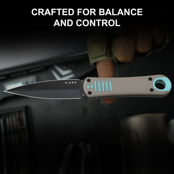 KIZER Hidden Agenda AEB-L Blade G10 Handle 3.50"