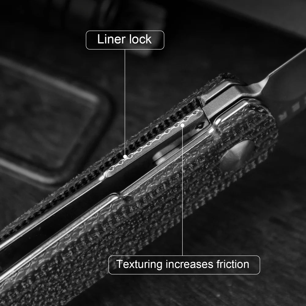 KIZER Bamboo Nitro-V Blade Micarta Handle Liner Lock 2.99"