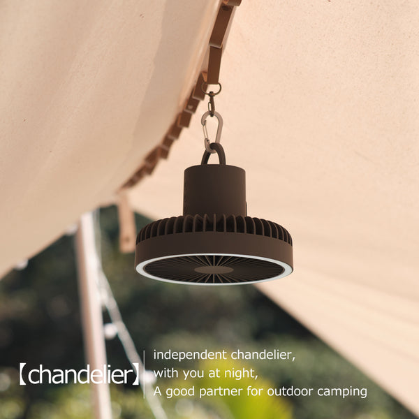 GL Extra Rechargeable Tripod Fan w/ White Ring Light
