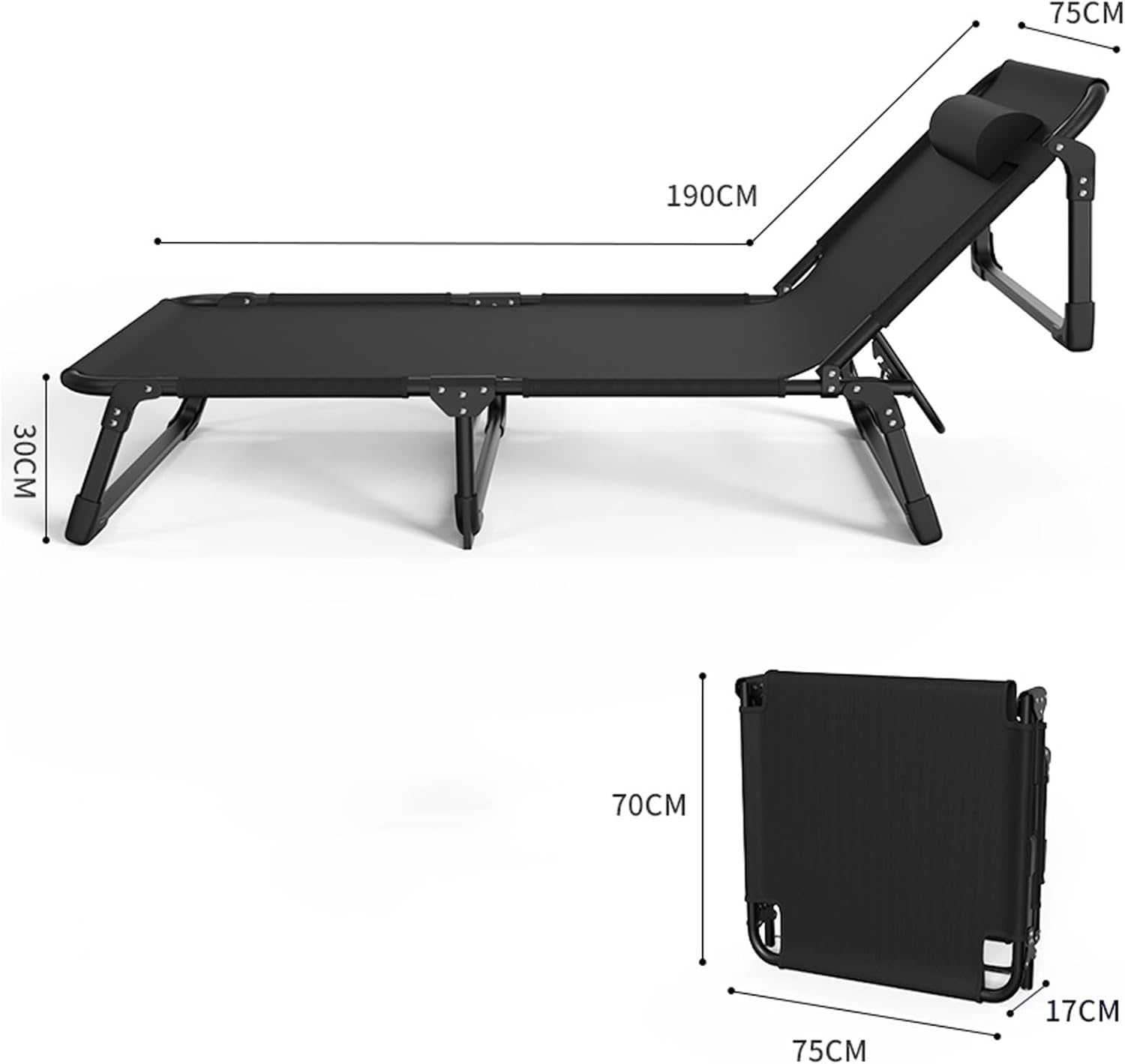 GL Extra Foldable Camping Bed Cot w/ Cushion