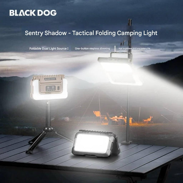 Blackdog Whistle Shadow Tactical Folding Camping Lamp