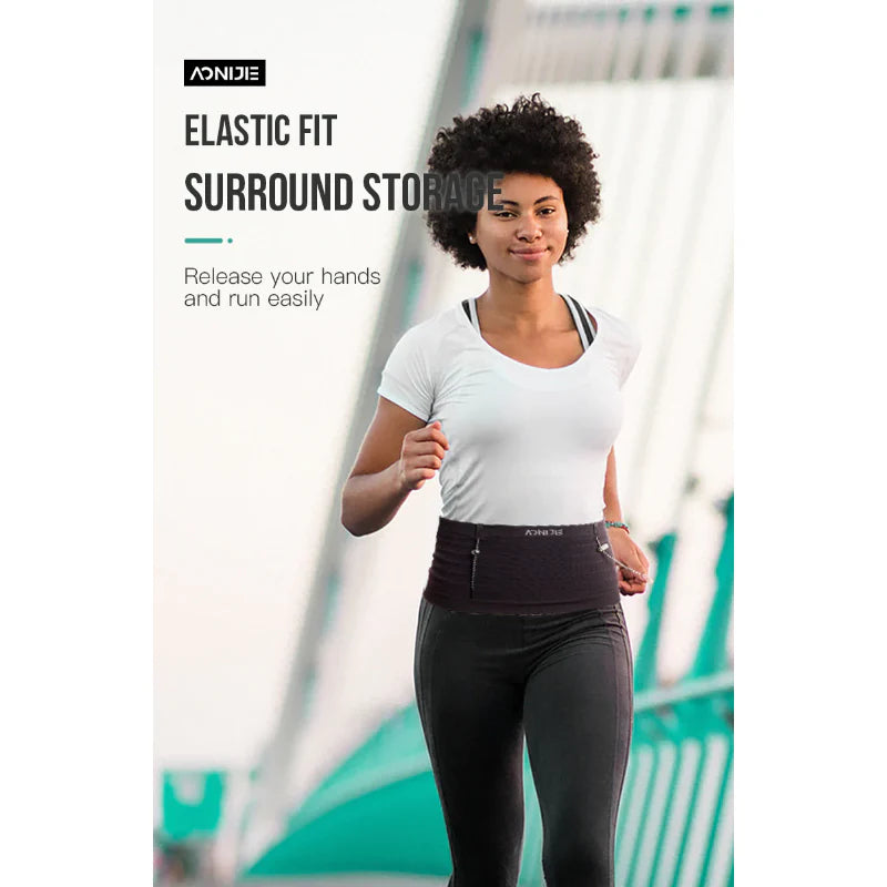 AONIJIE Women Elastic Waist Pack Breathable Waist Pack- W8116