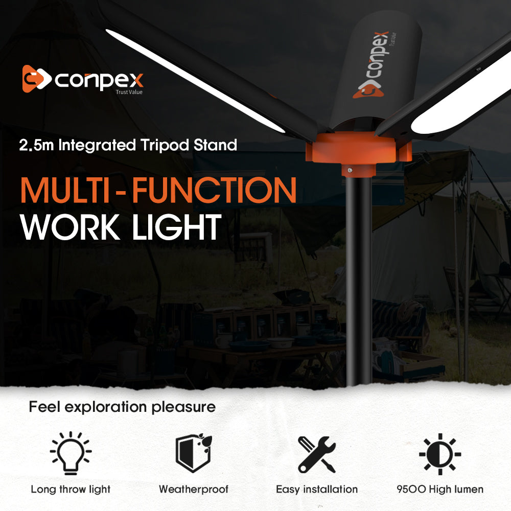 Conpex High Power Multifunction Camping /Work Light 9500 Lumens