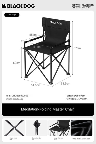 Blackdog Meditation Folding Grand Preceptor Chair