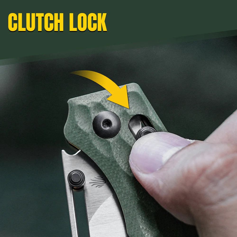 KIZER Task Satin Blade OD G10 & Clutch Lock 3.04"