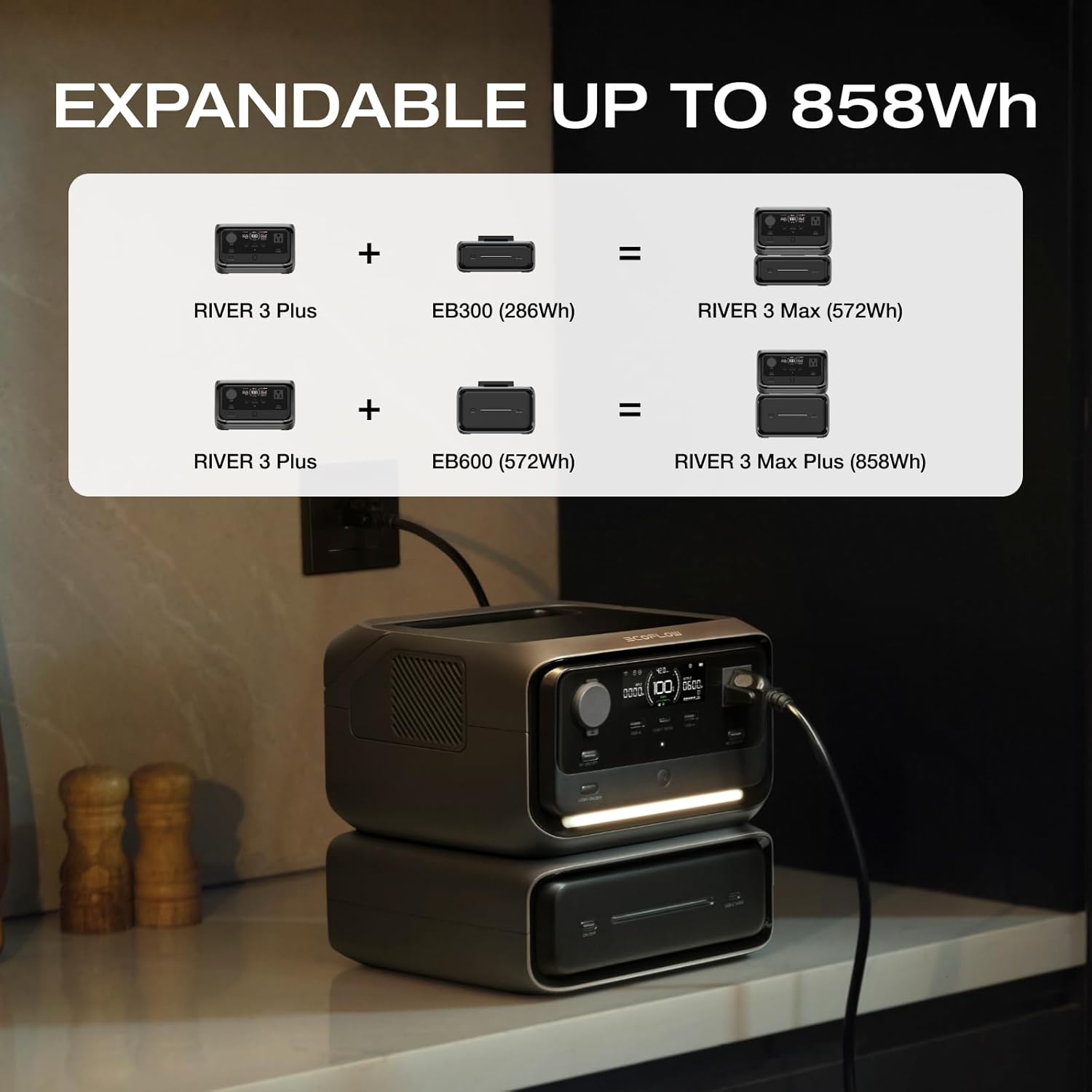 Ecoflow River 3 Plus Portable PowerStation Extra Battery EB300