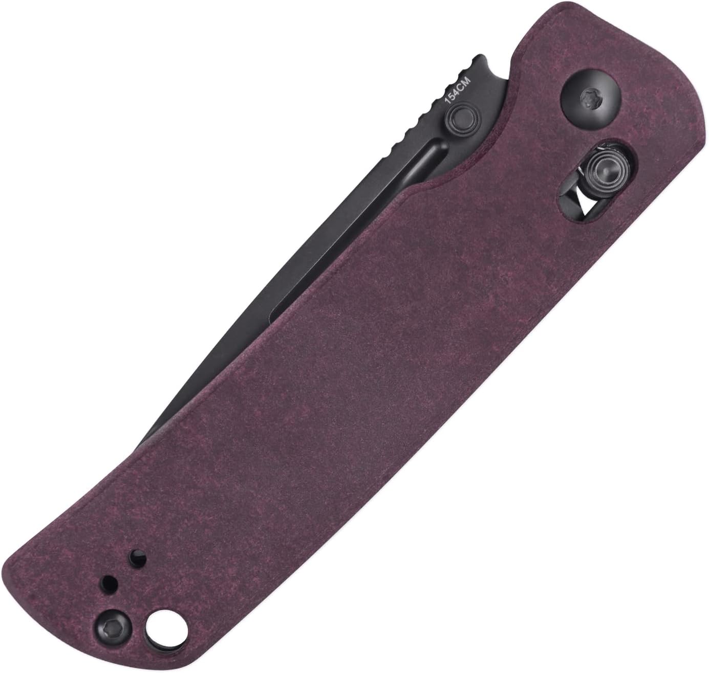 KIZER Escort 154cm Blade Redstone & Steel Liner 3.3"