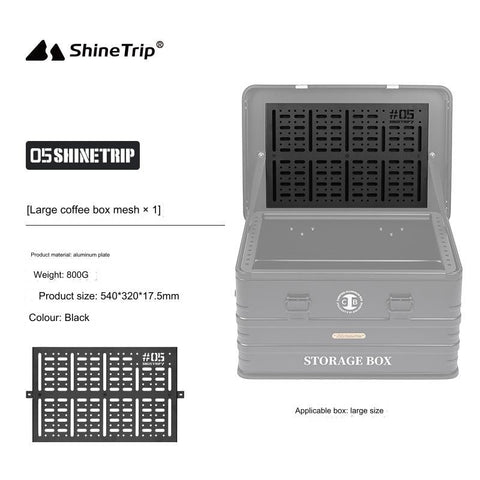 ShineTrip Aluminum Coffee Box Outdoor Set w/ Base Table