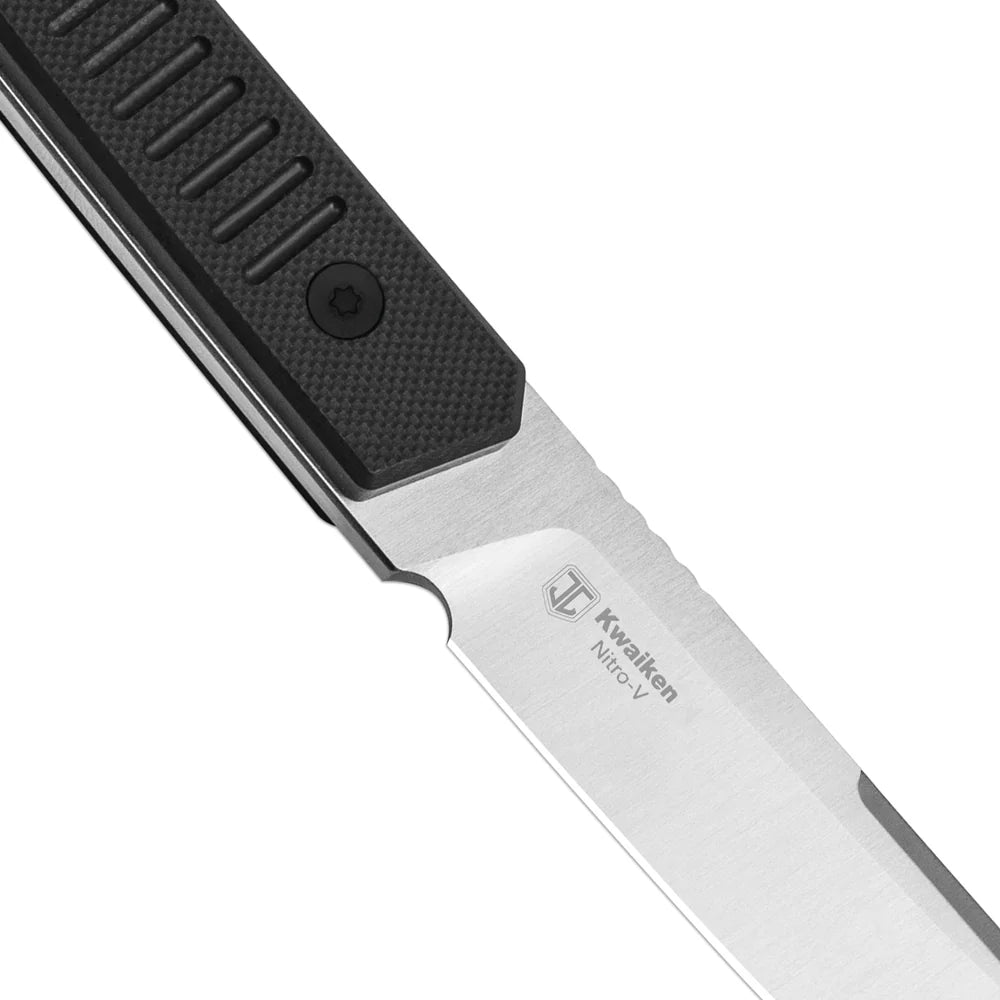 KIZER Kwaiken Nitro-V Blade Black G10 Handle 3.94"