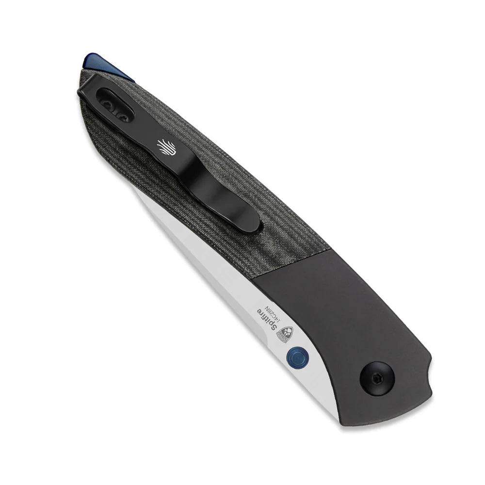 KIZER Spitfire 14C28N Blade Aluminum + Micarta Handle Liner Lock 3.13"