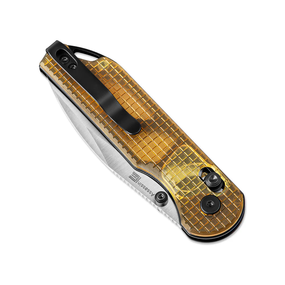 KIZER Assassin NItro-V Blade Satin Pei & Clutch Lock 2.99"