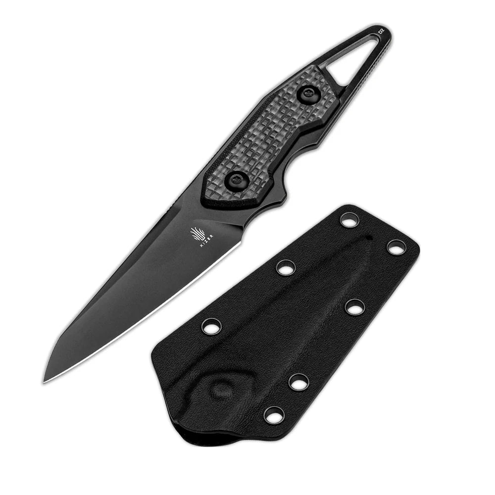 KIZER Groom D2 Blade Carbon Fiber Handle 6.76"