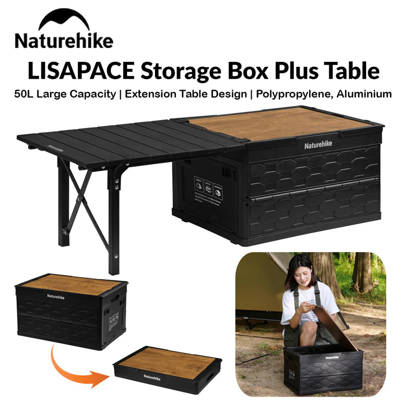 Naturehike LISPACE Folding Storage Integrated Table 50L