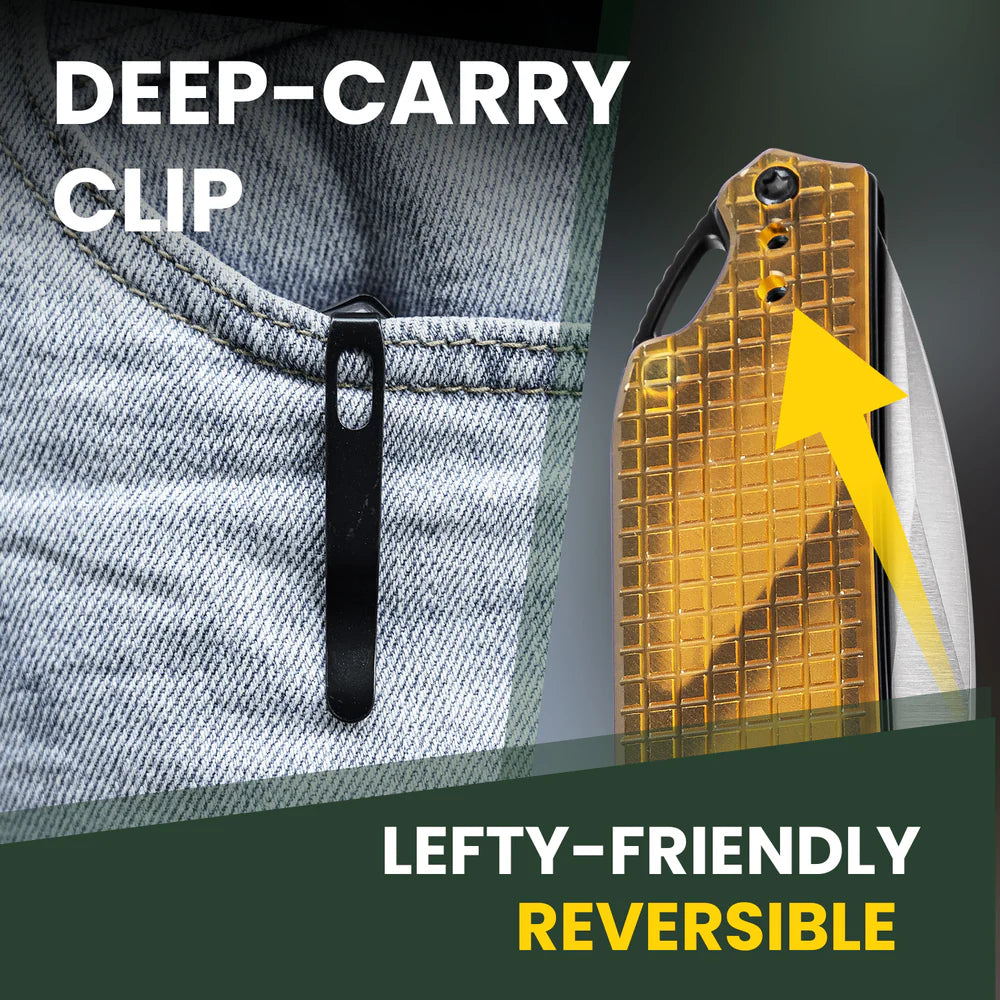 KIZER Assassin NItro-V Blade Satin Pei & Clutch Lock 2.99"