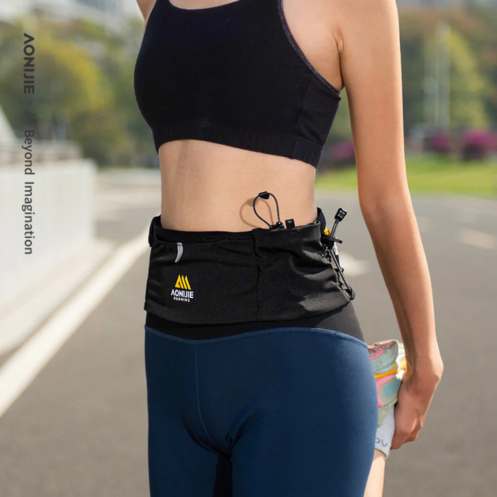 AONIJIE Zipper Design Running Waist Bag - W8122