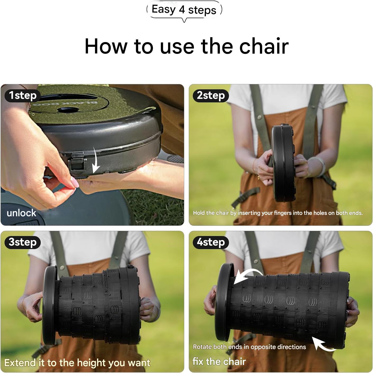 Blackdog Kai lun Camping Round Table and Stool Set