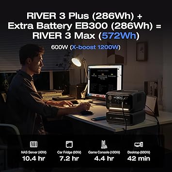 Ecoflow River 3 Plus Portable PowerStation Extra Battery EB300