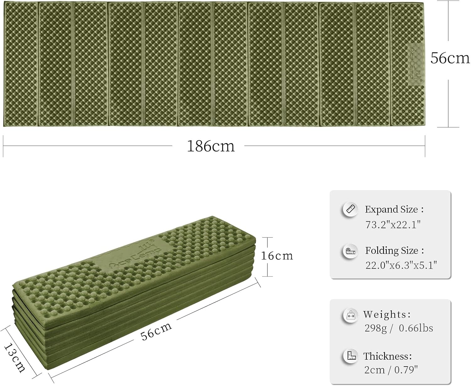 AceCamp Portable Foam Sleeping Pad