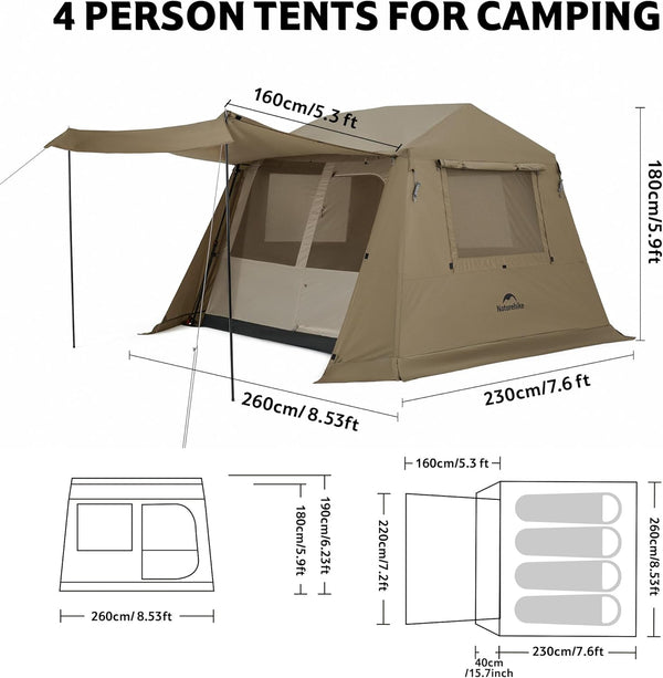 Naturehike Village 6.0 Quick Opening Tent Lite
