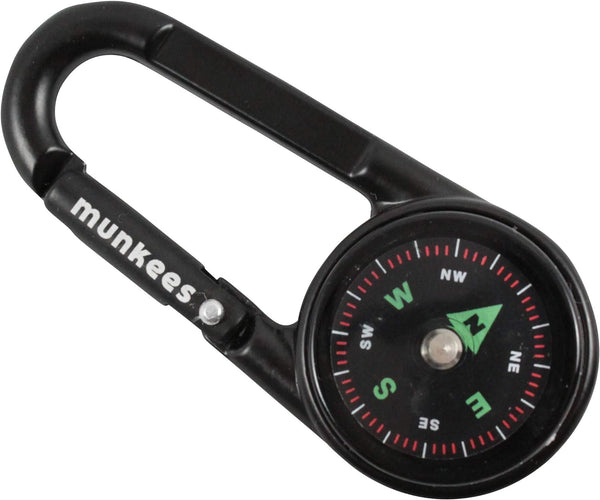 Munkees Carabiner w/ Compass & Thermometer