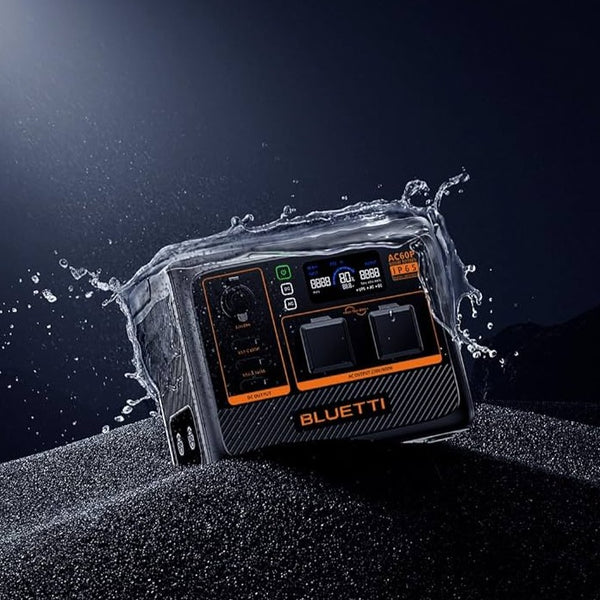 Bluetti AC60P Portable Power Station 600W/504Wh IP65 Water-resistant