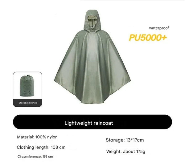 Naturehike Lightweight Cape Raincoat M