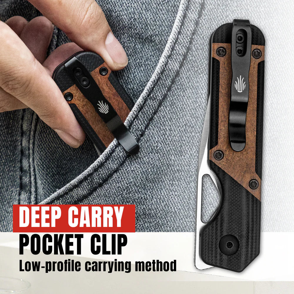 KIZER Militaw Nitro-V Blade Black G10 Mkuruti/Steel Liner 2.81"