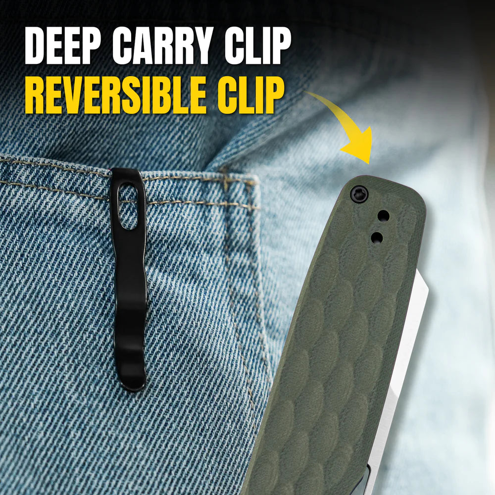 KIZER Task Satin Blade OD G10 & Clutch Lock 3.04"