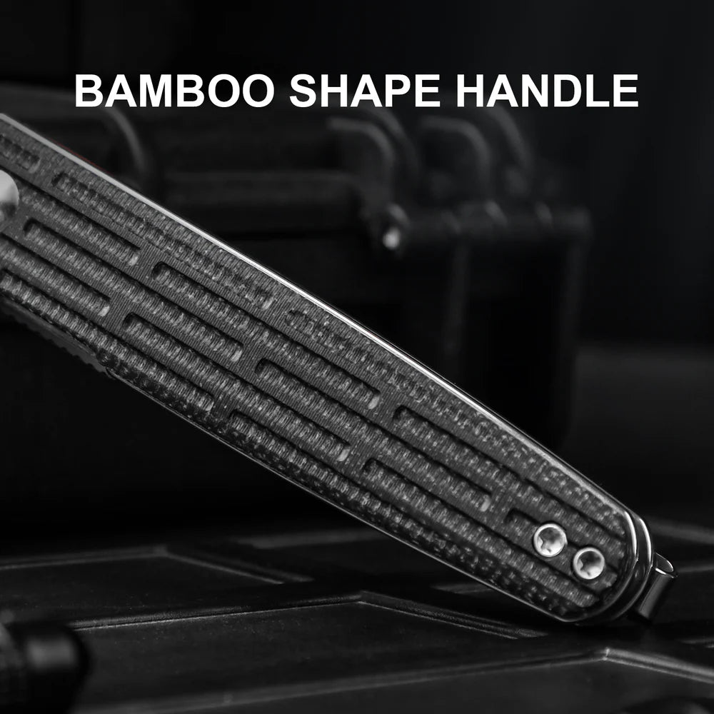 KIZER Bamboo Nitro-V Blade Micarta Handle Liner Lock 2.99"