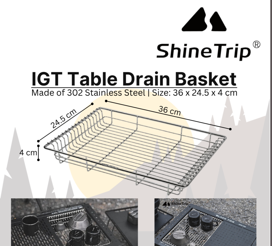 ShineTrip IGT Drain Basket - Silver