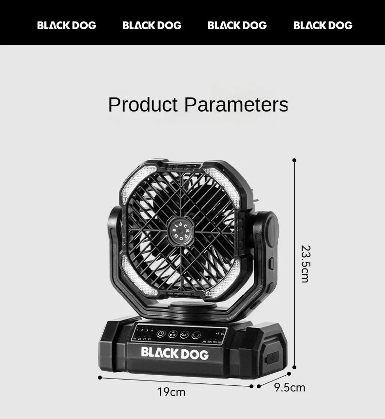 Blackdog Strong Attack Outdoor Camping Fan