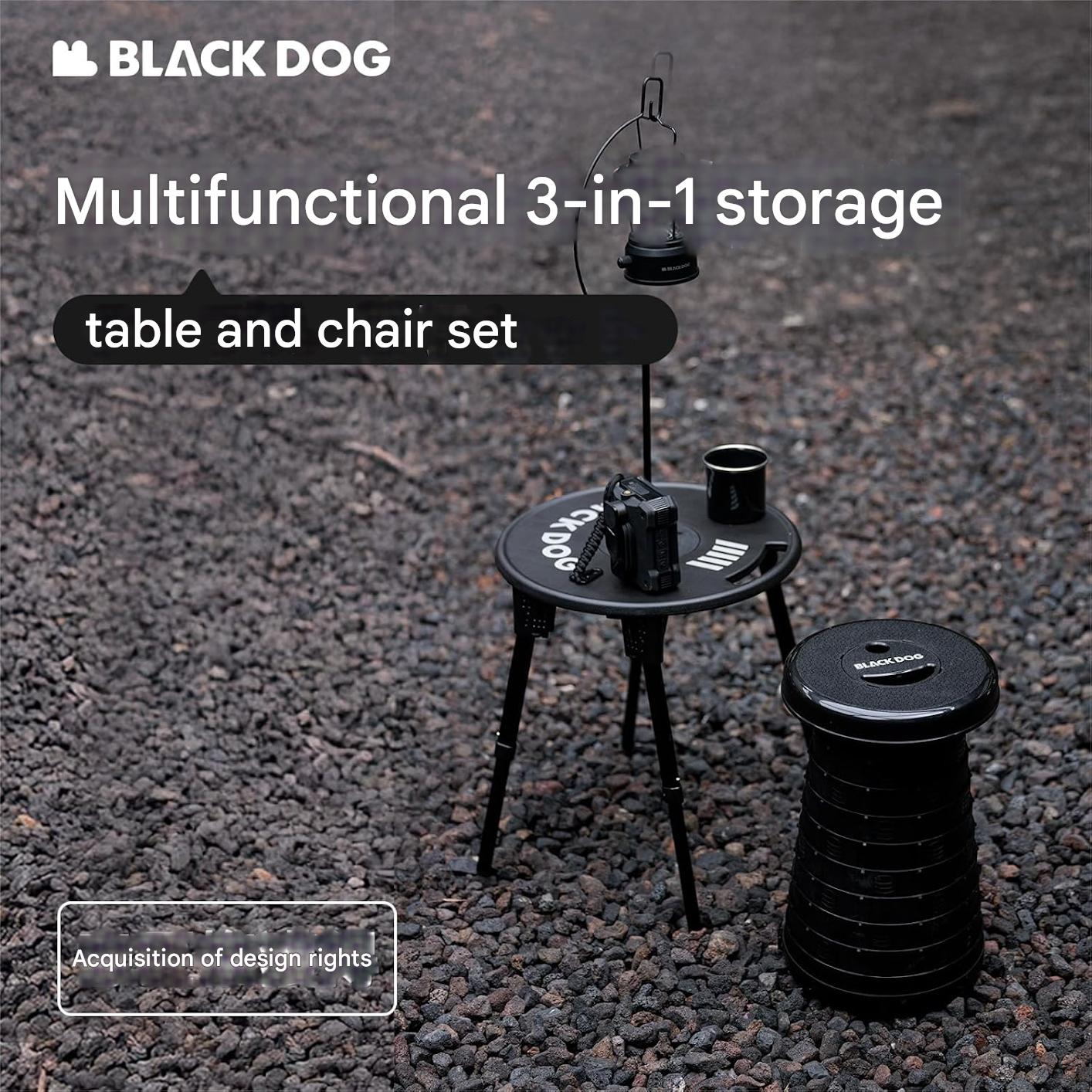 Blackdog Kai lun Camping Round Table and Stool Set