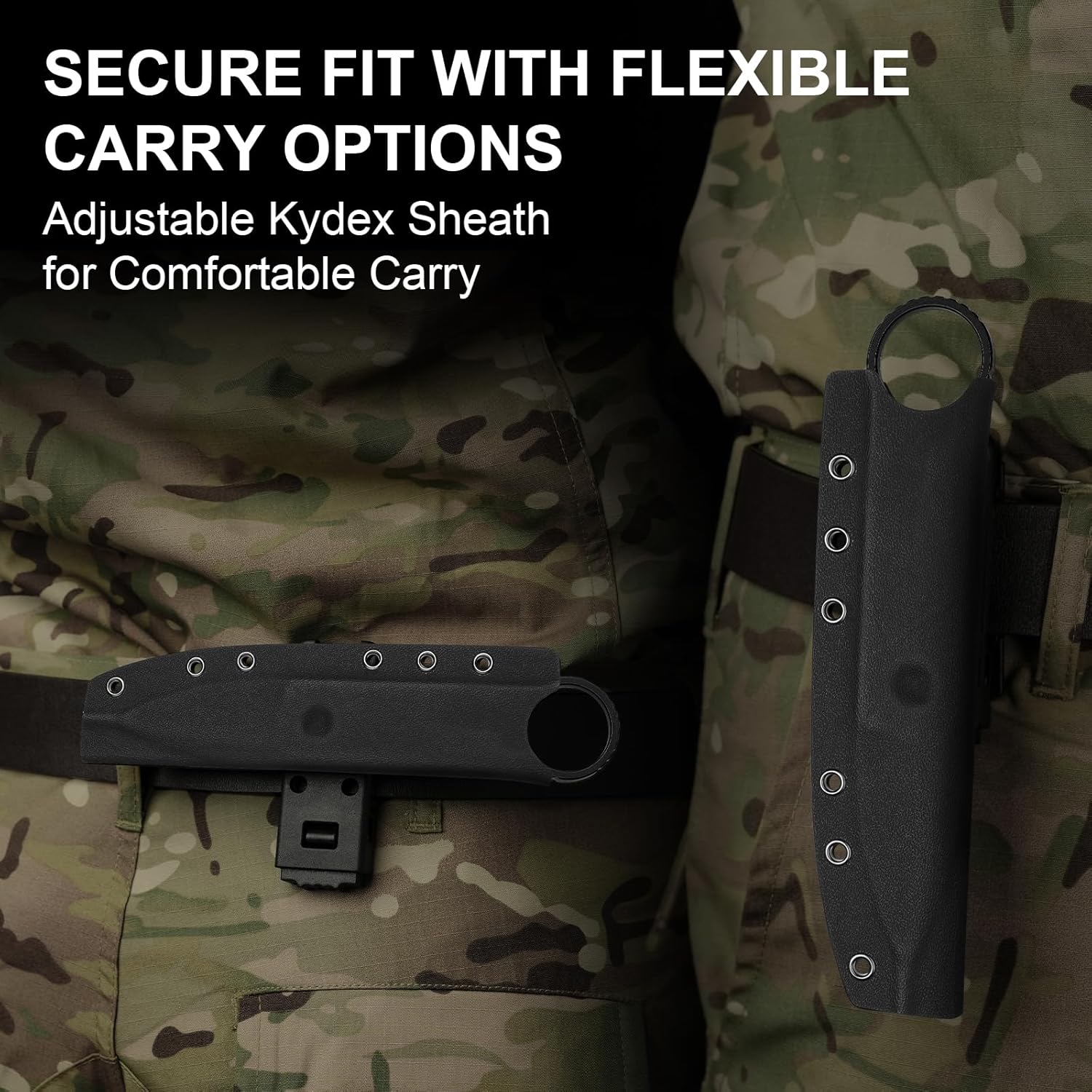 KIZER Defensor Silver Nitro-V Blade and Handle 2.56"