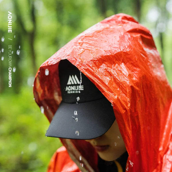 AONIJIE Emergency Thermal Raincoat Orange-A108