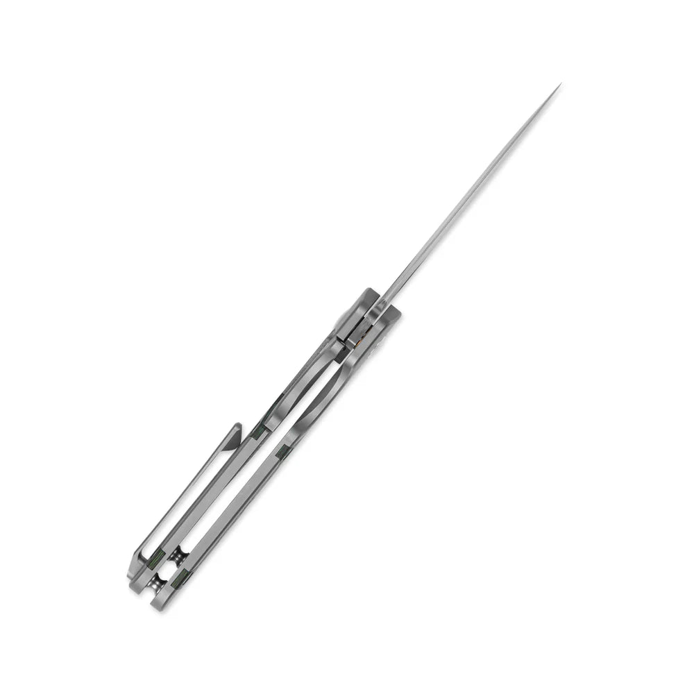 KIZER Mini Militaw S45VN Blade Titanium/Jungle Wear Handle 2.81"