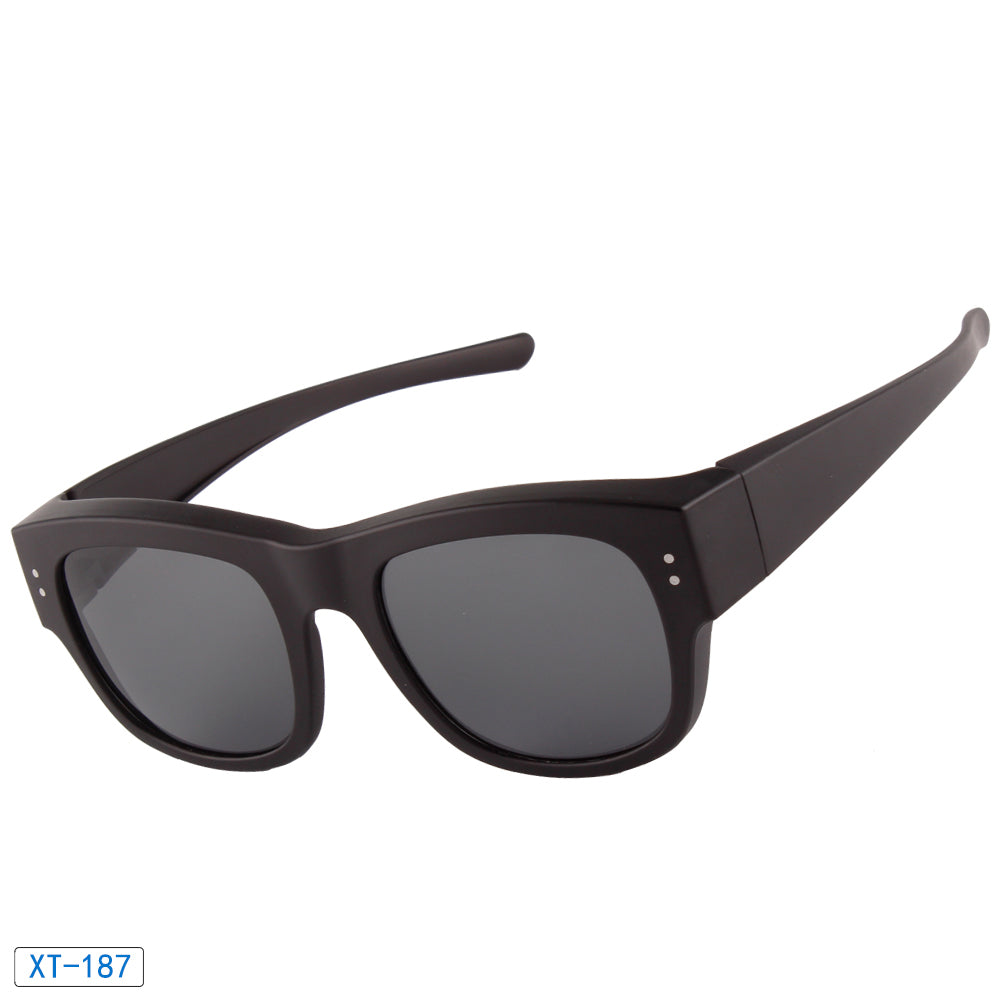 Xunqi XT-187 Polarized Sunglass w/ Matte Black Frame & Grey Lens