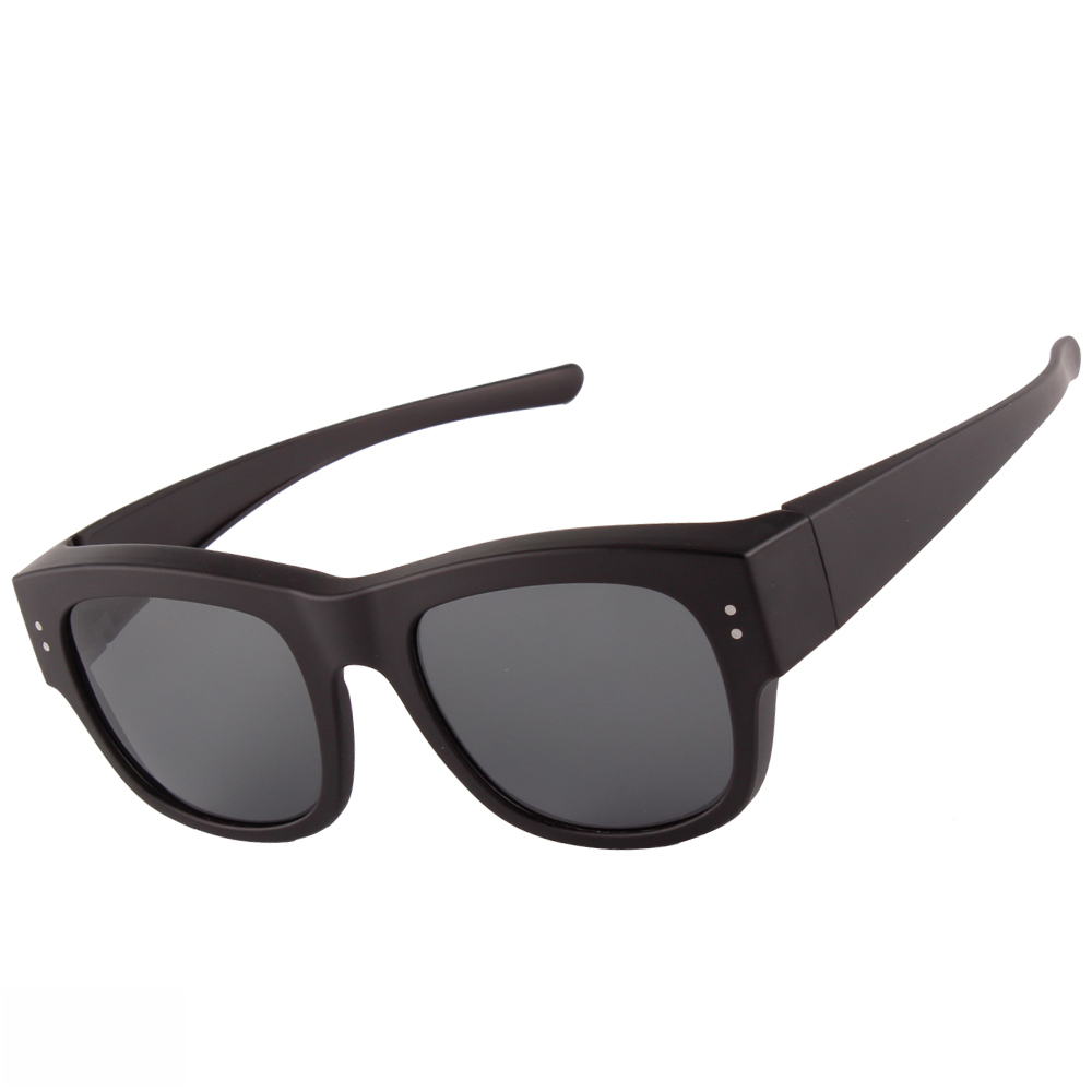Xunqi XT-187 Polarized Sunglass w/ Matte Black Frame & Grey Lens